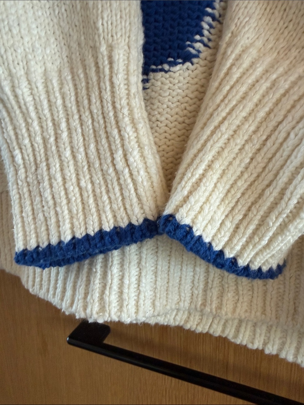 Anthropologie Maeve Lobster Cardigan Sweater Cream Color size Small - Picture 16 of 16